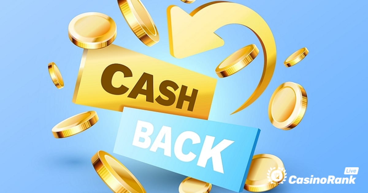Claim up to â‚¬200 Live Casino Cashback Weekly at Slotspalace